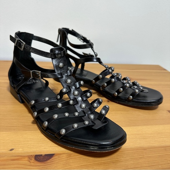 Vince Camuto | Gladiator Heeled Sandal | Slip On Leather Sandal - Picture 1 of 6
